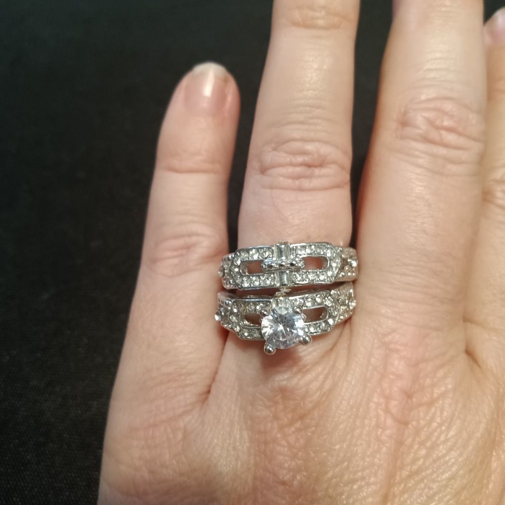 Sparkly Diamond Wedding Set